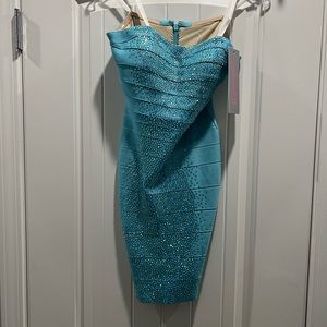 NWT- Jovani Turquoise dress